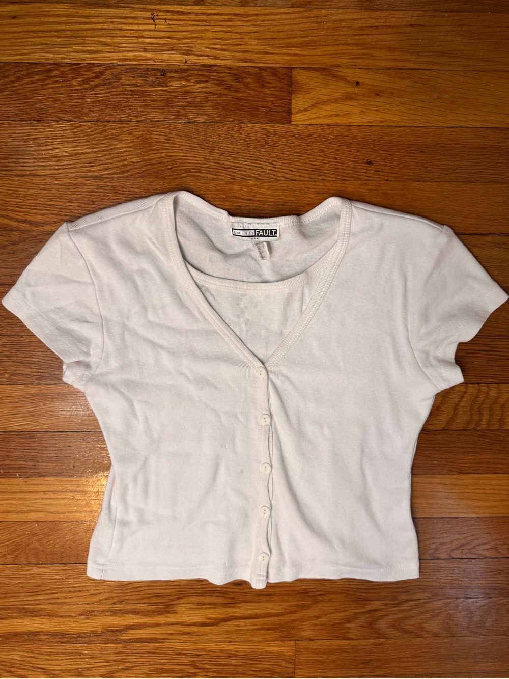 Y2K 90s Cropped Button Down Cardigan Sweater - Double Layered Faux Camisole